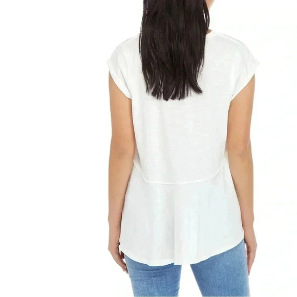 Wonderly Women’s Basic White Flowy Top - Picture 3 of 9